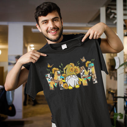 Sunflower Gnome Mom Sweatshirt - Mother's Day Floral Graphic Tee