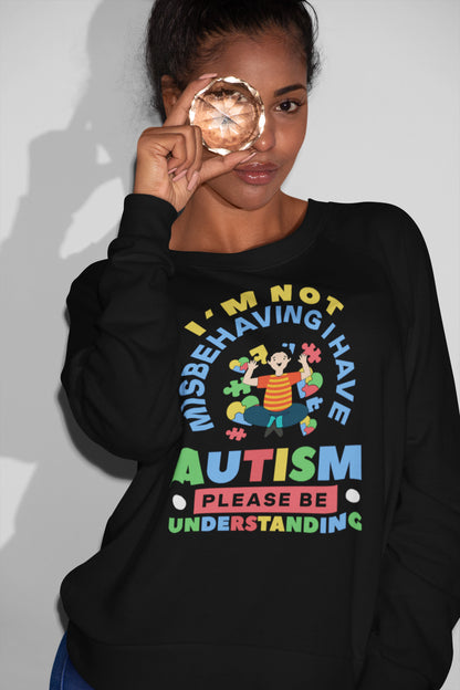 Autism Awareness T-Shirt - I'm Not Misbehaving Please Be Understanding Tee