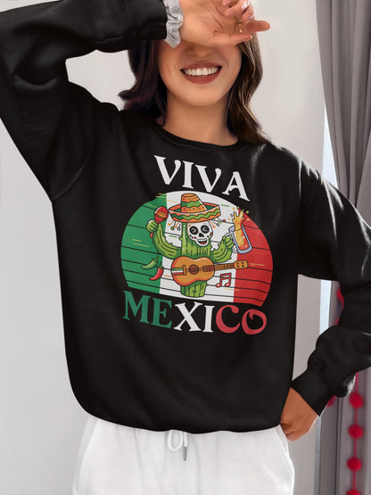 Viva Mexico Cactus Skeleton Shirt - Mexican Fiesta Graphic Tee