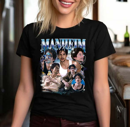 Manheim Milo Vintage Style Graphic Tee - Cool Retro Photo Collage T-Shirt
