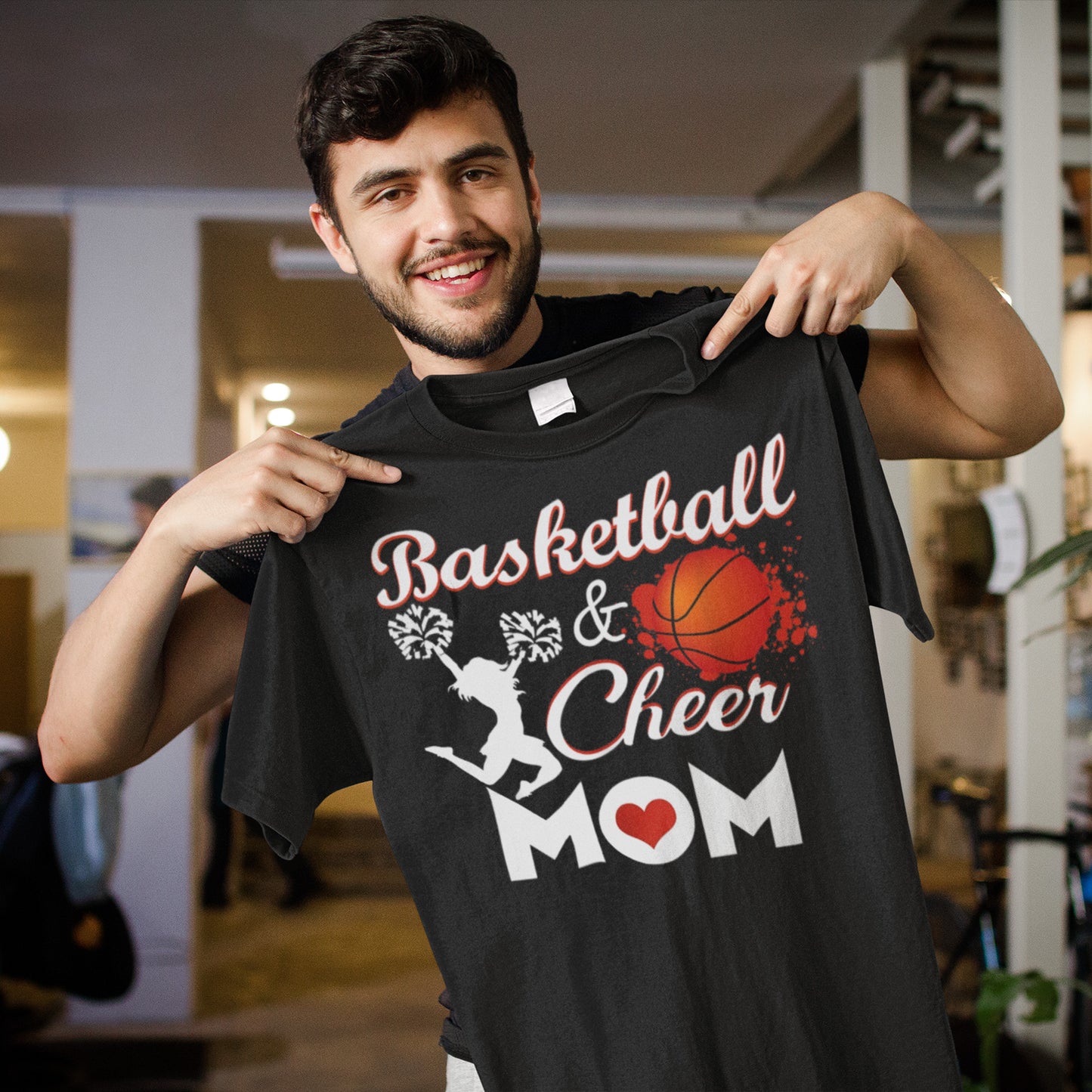 Basketball & Cheer Mom Sweatshirt - Sport Mom Appreciation Gift