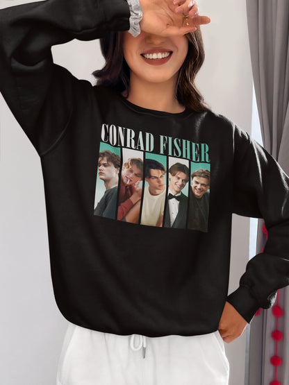 Conrad Fisher Collage Photo Hoodie | Retro Stylish Graphic Sweatshirt