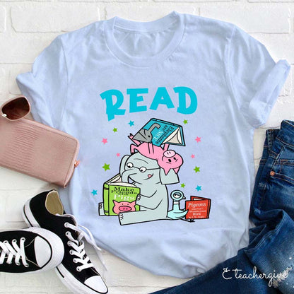 Read Shirt with Heart Design - Book Lover Tee for Readers