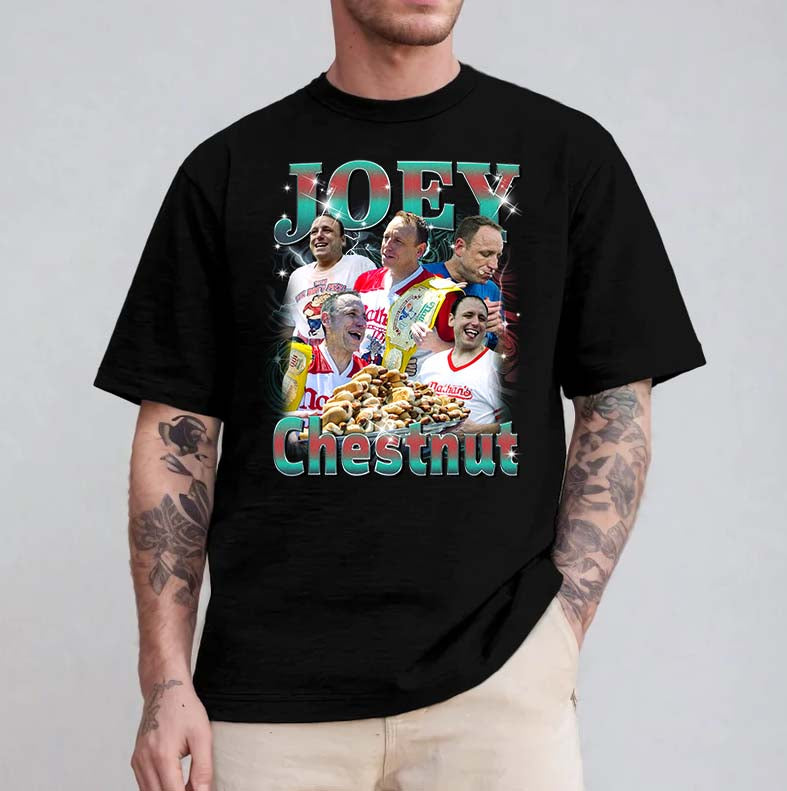 Joey Chestnut Competitive Eating Champion Fan T-Shirt