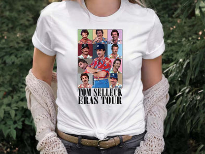 Tom Selleck Eras Tour Vintage Style Graphic Tee