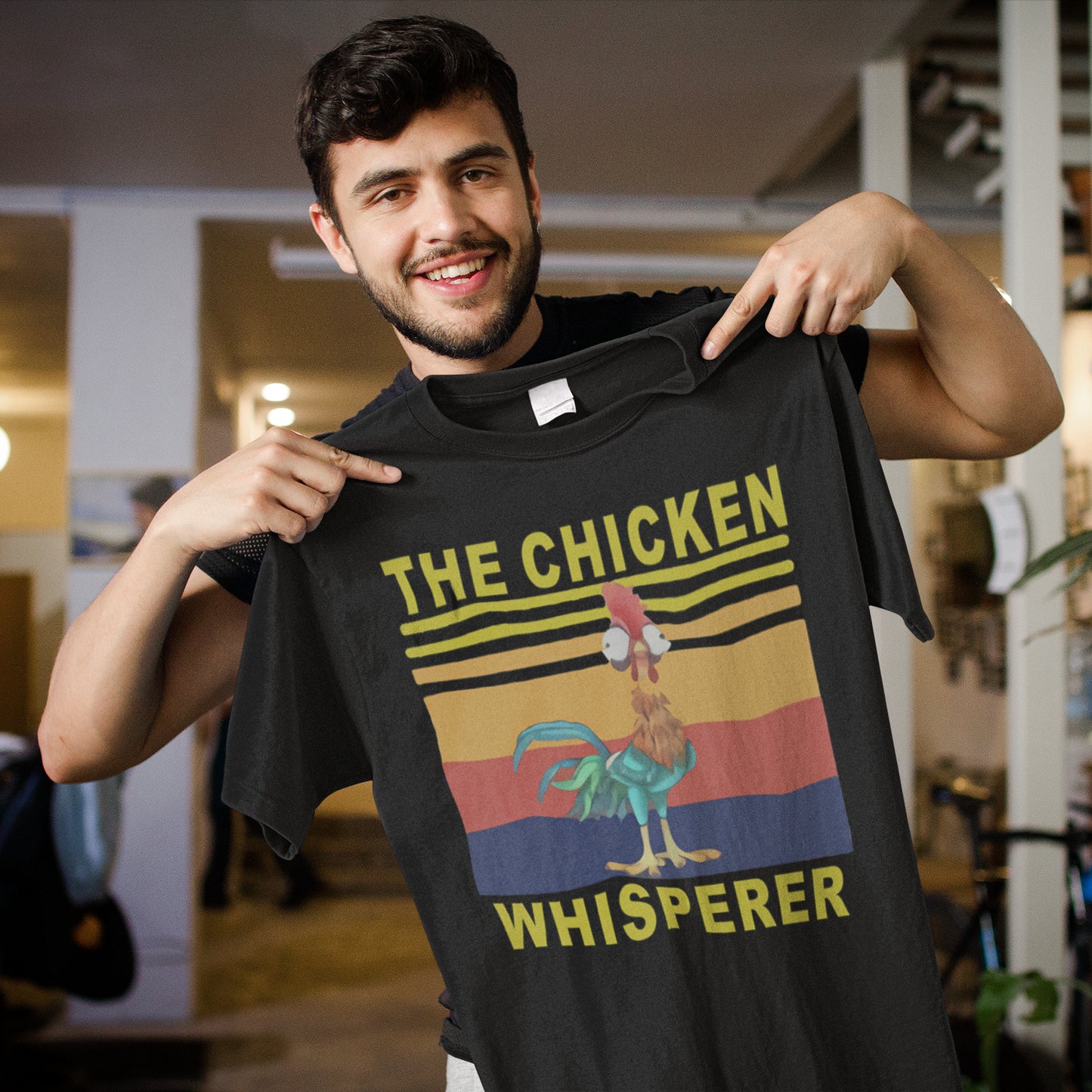 The Chicken Whisperer Vintage-Style Funny Chicken Lover Sweatshirt
