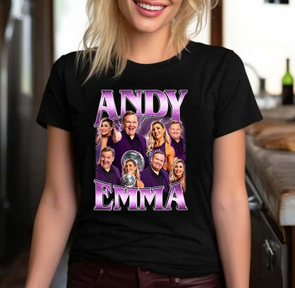 Andy and Emma Dance Show Personalized T-Shirt - Fun Couples Performance Tee