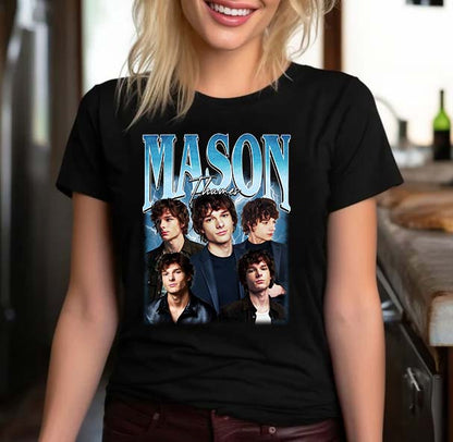 Mason Thames Graphic Tee | Cool Portrait Collage Shirt for Fans