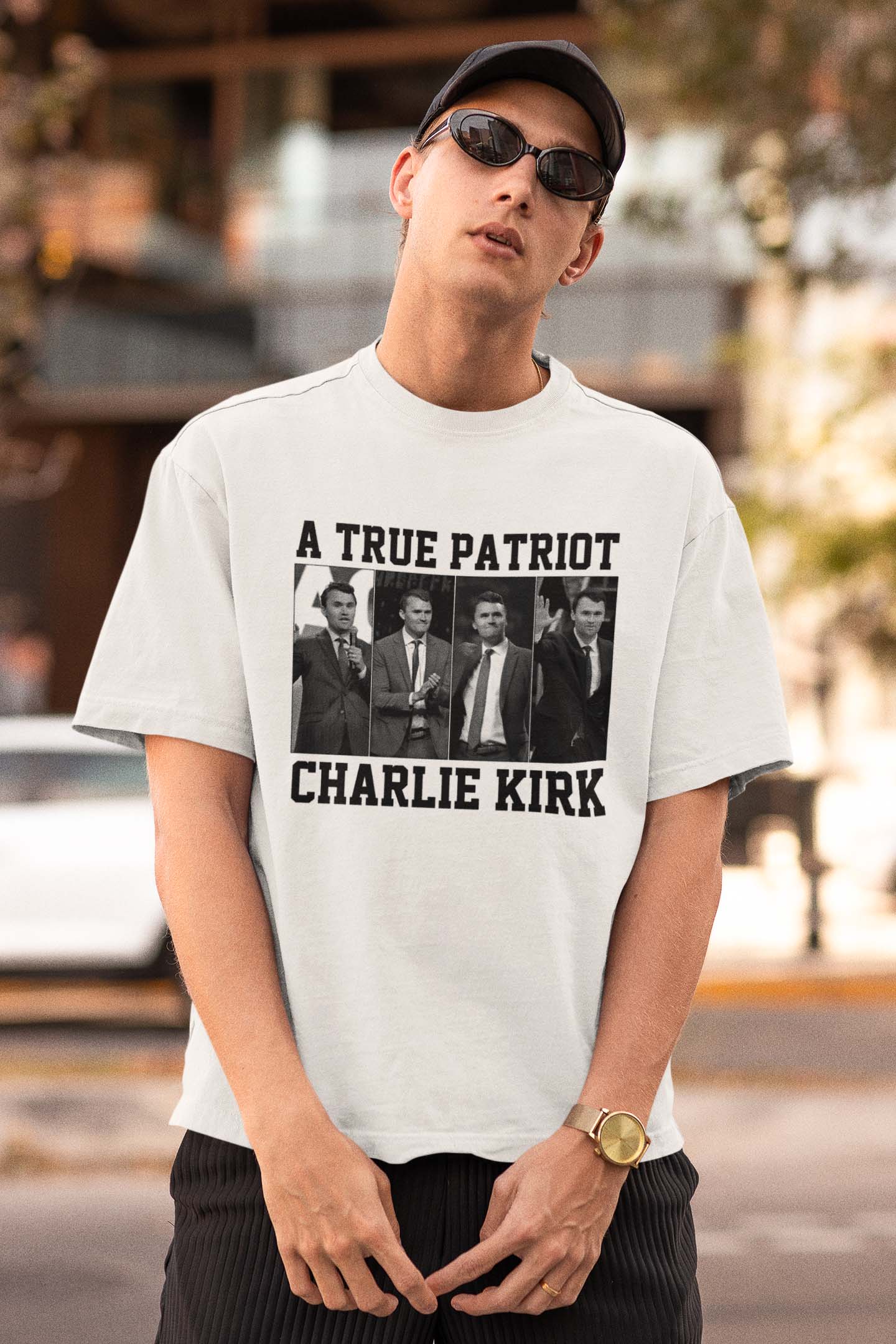 A True Patriot Charlie Kirk T-Shirt - Bold Political Statement Tee