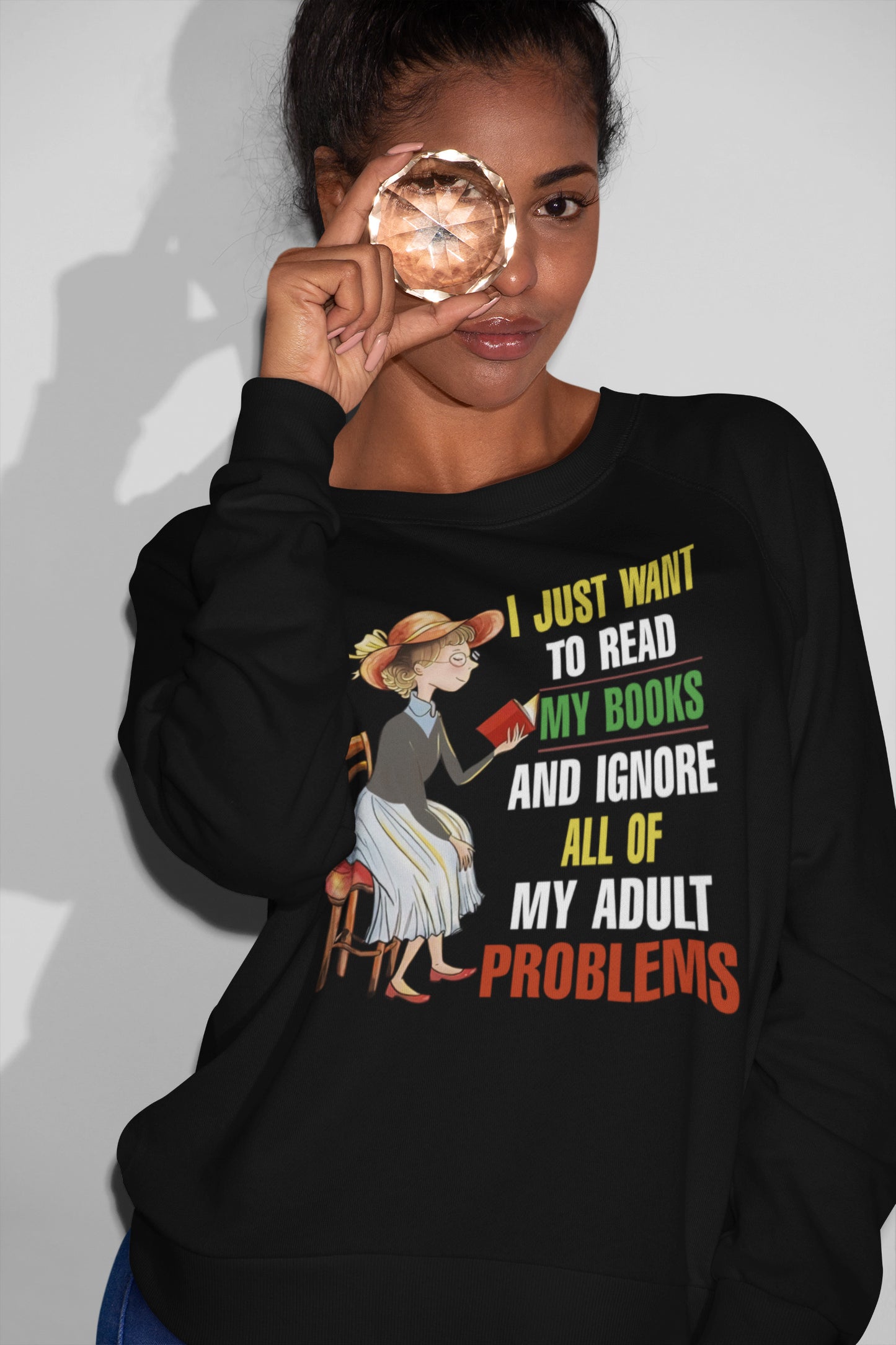I Just Want To Read My Books Funny Adult Problems T-Shirt