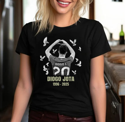 Memorial T-Shirt for Diogo Jota - 1996-2025 - Custom Football Tribute Tee
