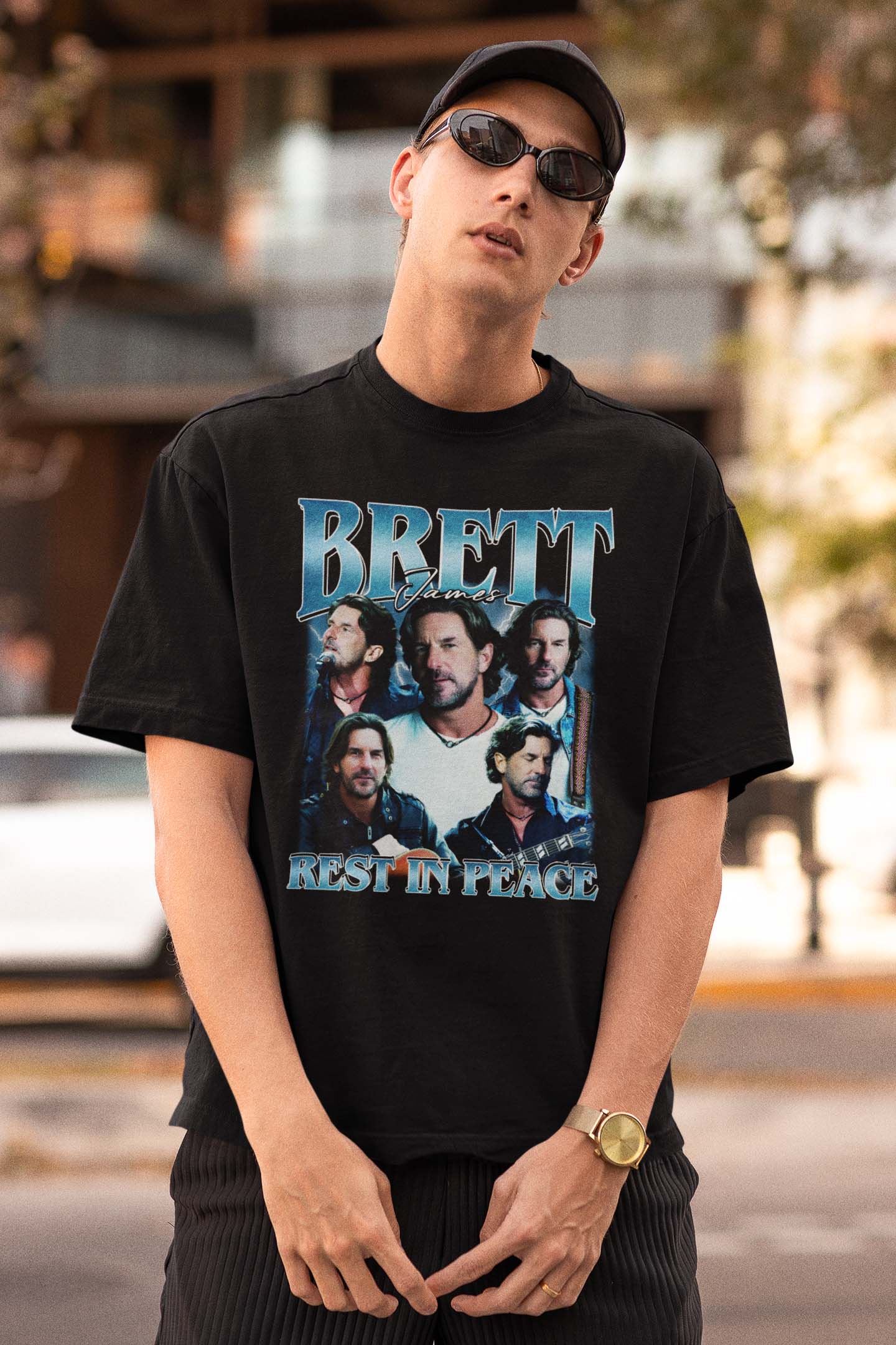 Brett James Rest In Peace Tribute T-Shirt Vintage Style
