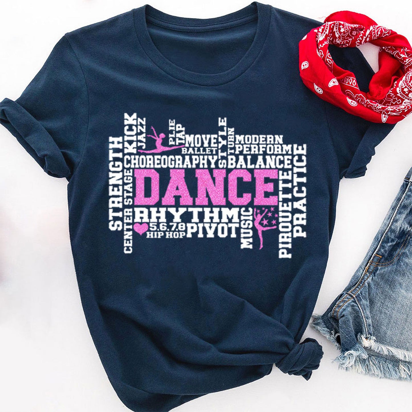 Dance Word Cloud T-Shirt - Ballet, Hip Hop, Jazz, Pointe & Pirouette Tee