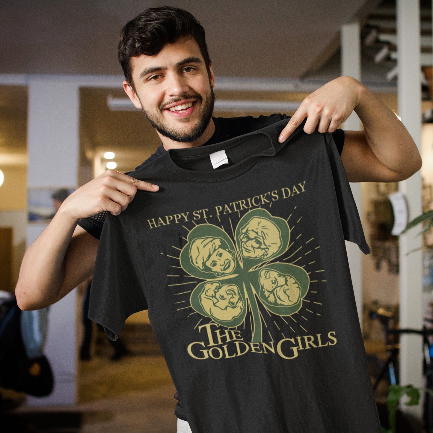 The Golden Girls Happy St. Patrick's Day Clover Sweatshirt