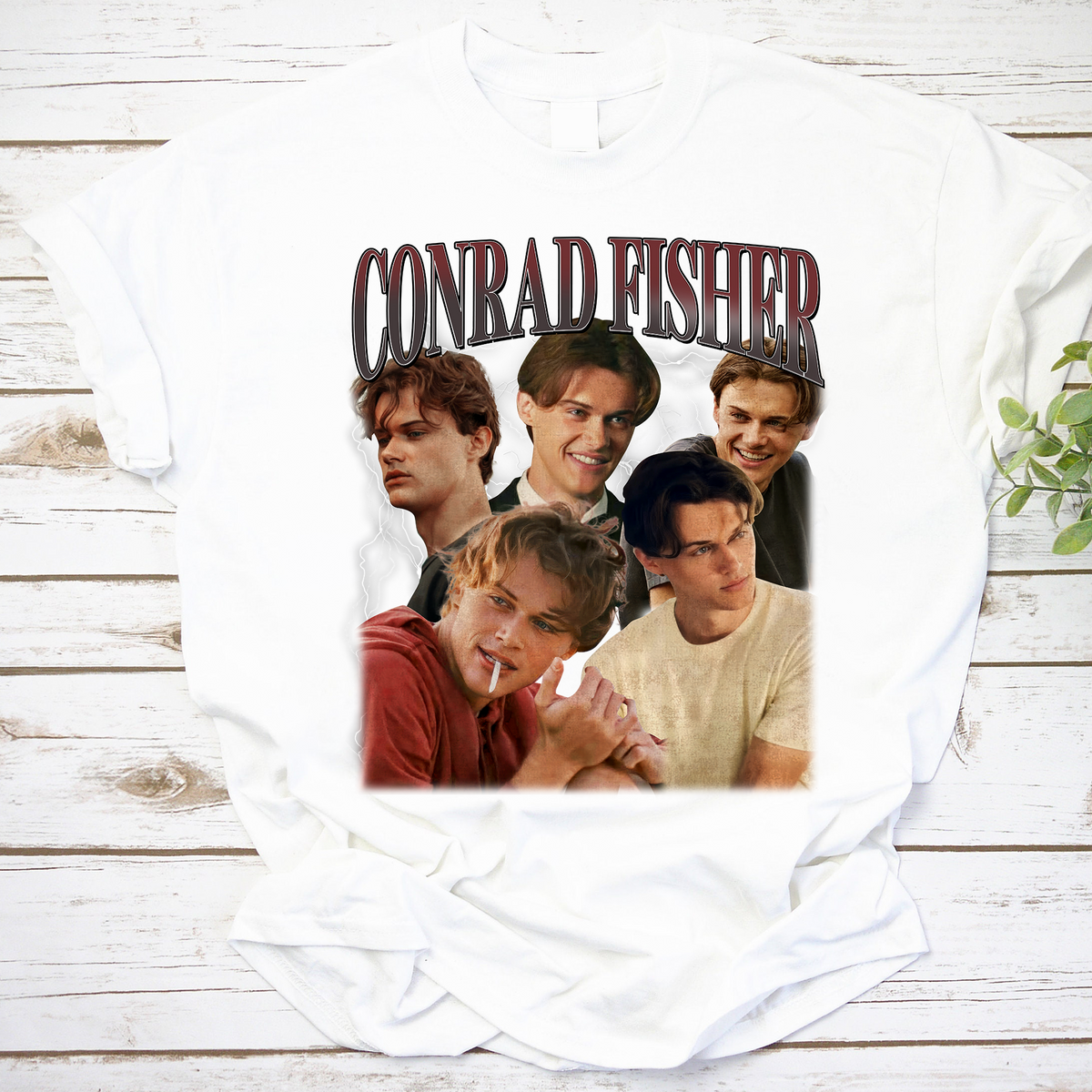 Conrad Fisher Vintage Style Graphic T-Shirt - Retro 90s Actor Tribute Tee