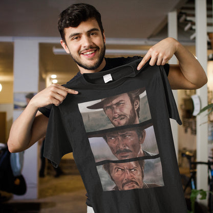 Classic Western Movie Trio Sweatshirt – Vintage Clint Eastwood Inspired Art