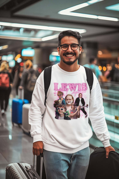 Lewis Capaldi Funny Collage Graphic Tee - Retro Inspired Music Fan Shirt