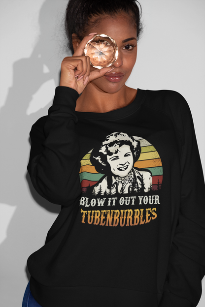 Vintage Style Blow It Out Your Tubenburbles Funny Graphic Tee