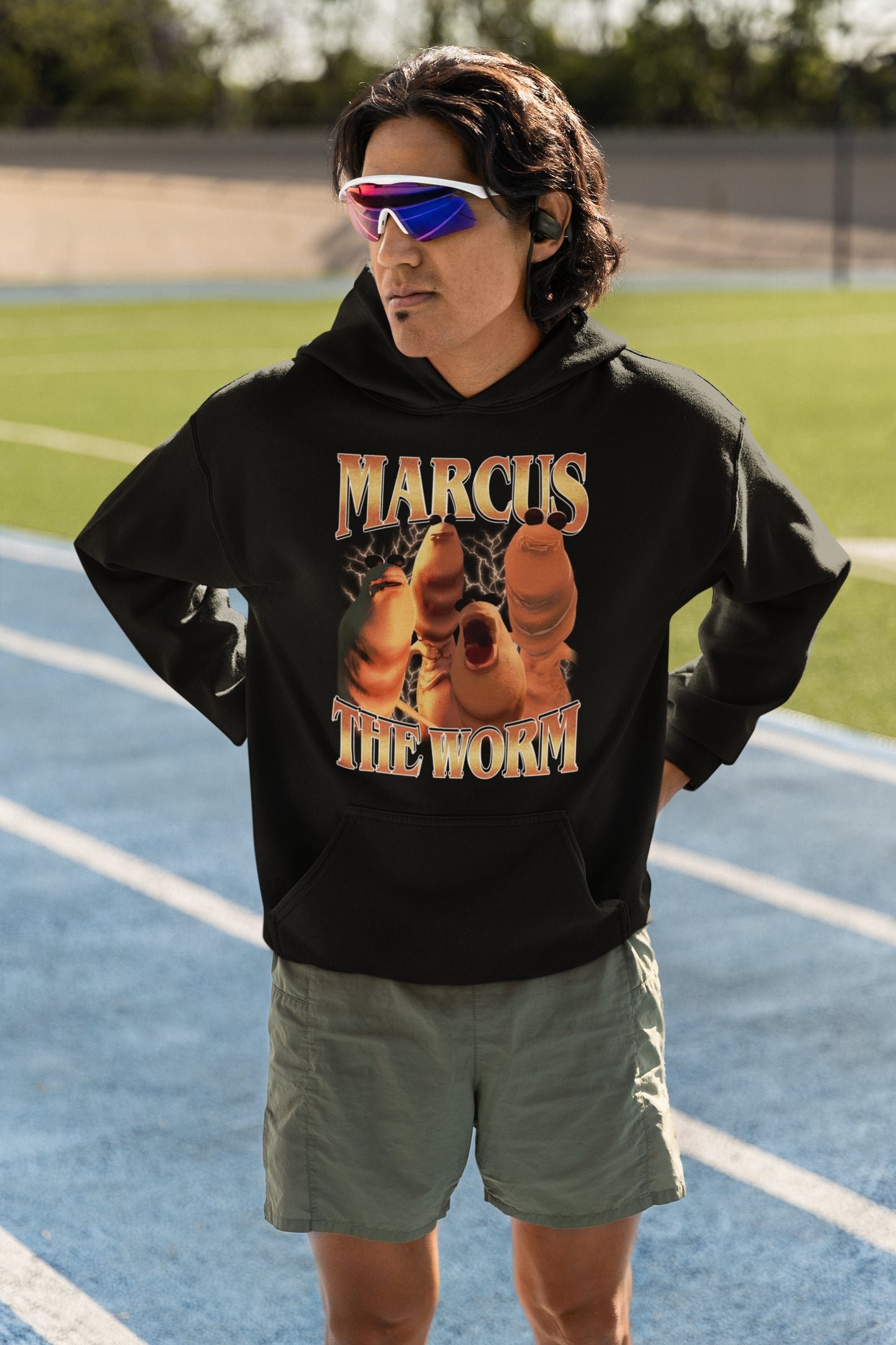 Marcus The Worm Funny Creepy Graphic Sweatshirt