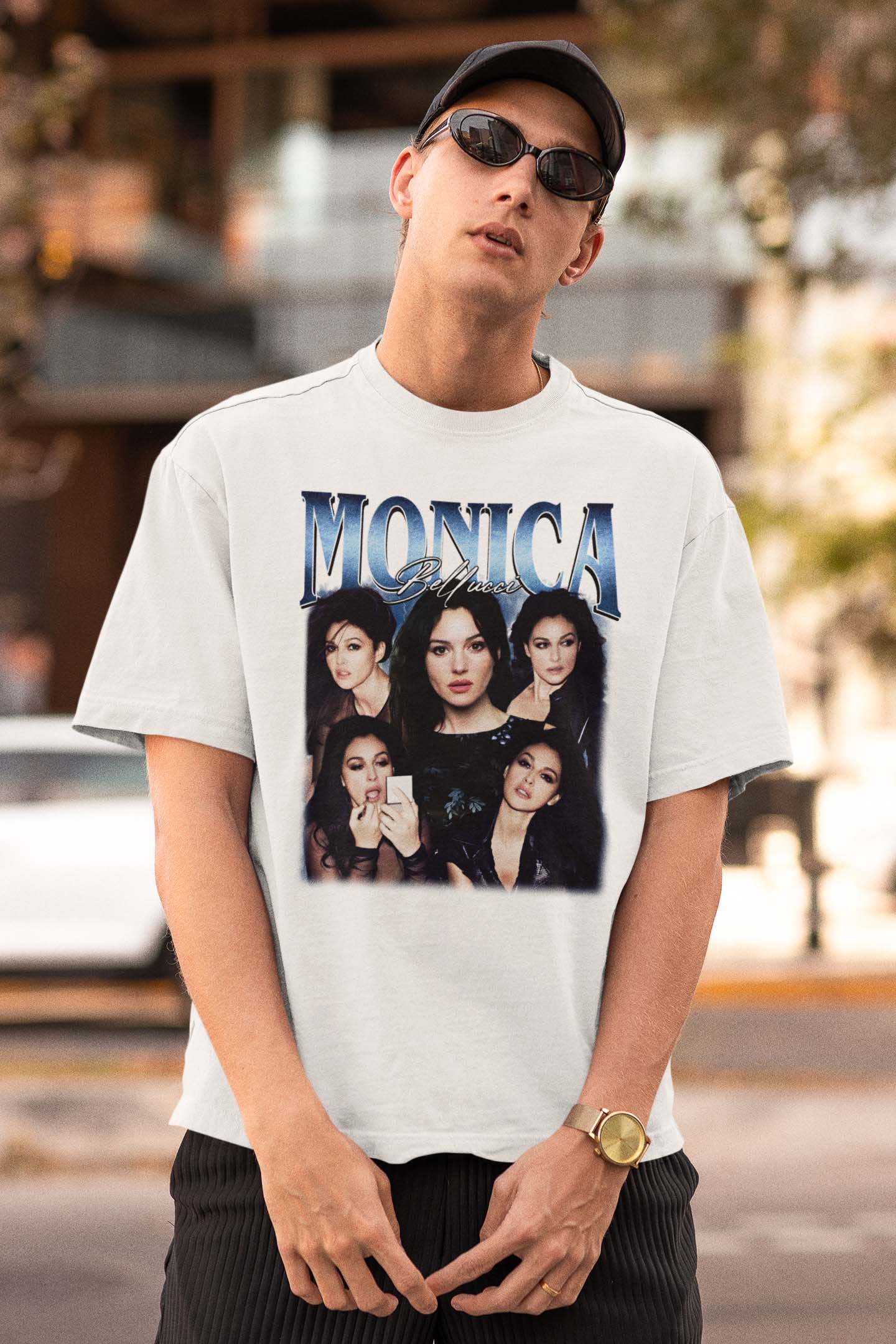 Monica Bellucci Shirt Vintage Style Graphic Tee for Fans
