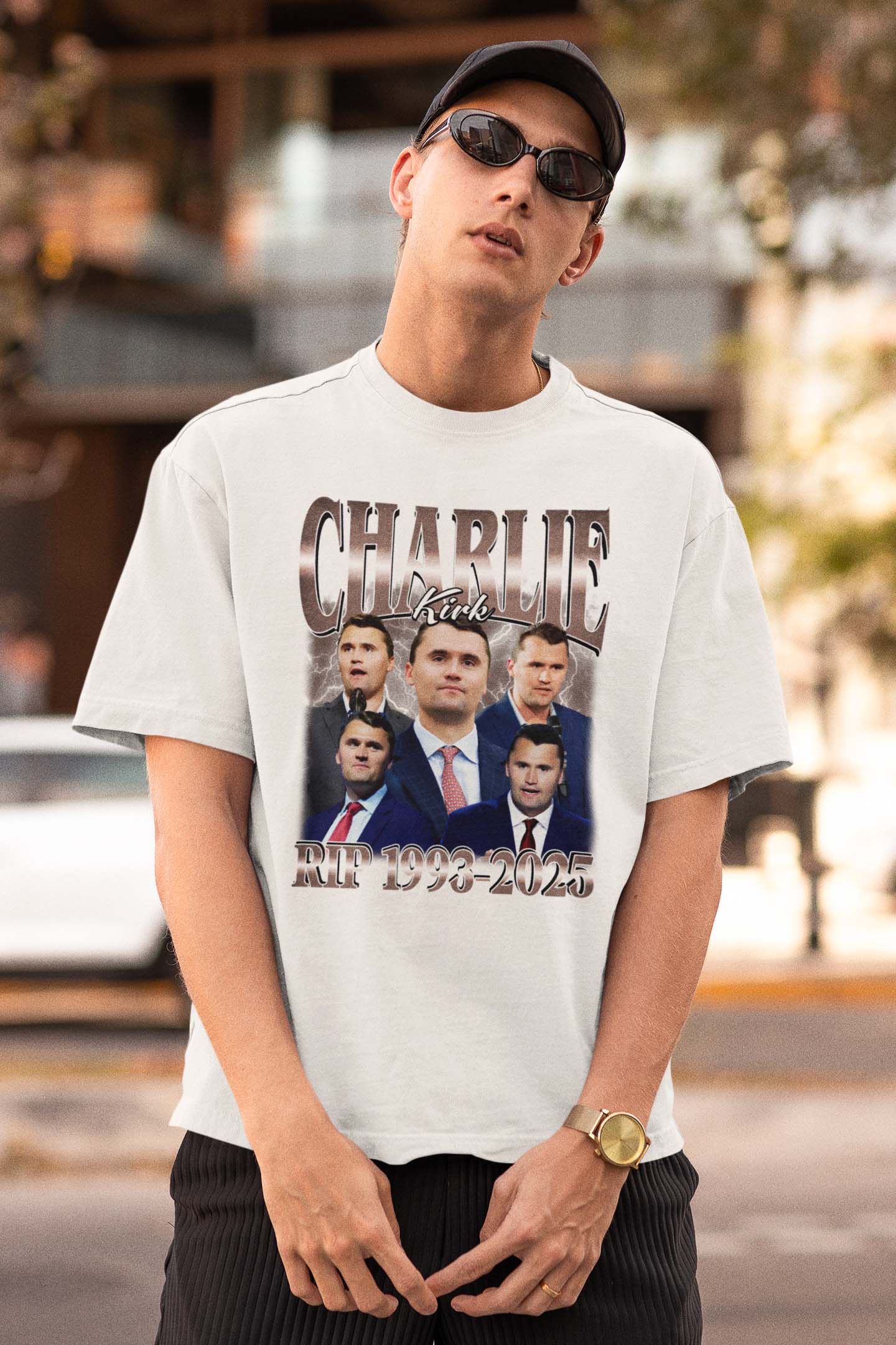 Charlie Kirk RIP 1993-2025 Memorial Graphic T-Shirt