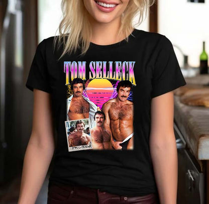 Retro Tom Selleck Vintage Style Graphic Tee Unisex Shirt