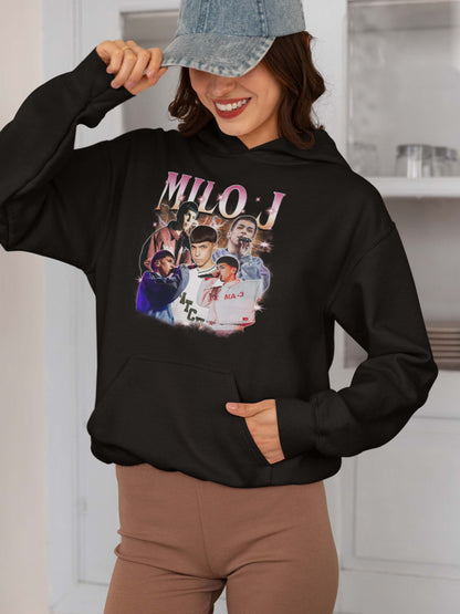 Milo J Graphic Hoodie Unisex Hip Hop Music Fan Sweatshirt
