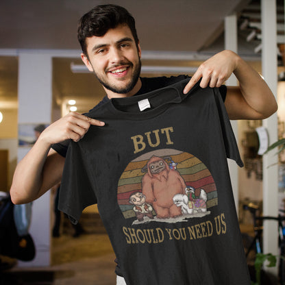 Vintage Fantasy Creature Friends Retro T-Shirt - But Should You Need Us