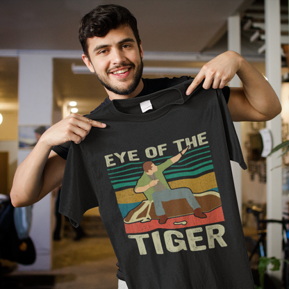 Vintage Eye of the Tiger Retro Sweatshirt with Motivational Design