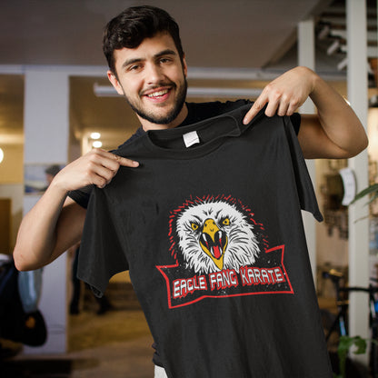 Eagle Fang Karate Logo Black Sweatshirt - Retro Martial Arts Hoodie