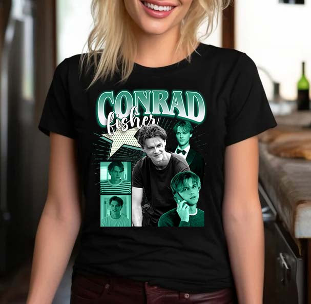 Conrad Fisher Vintage Style Graphic Tee Fan Shirt
