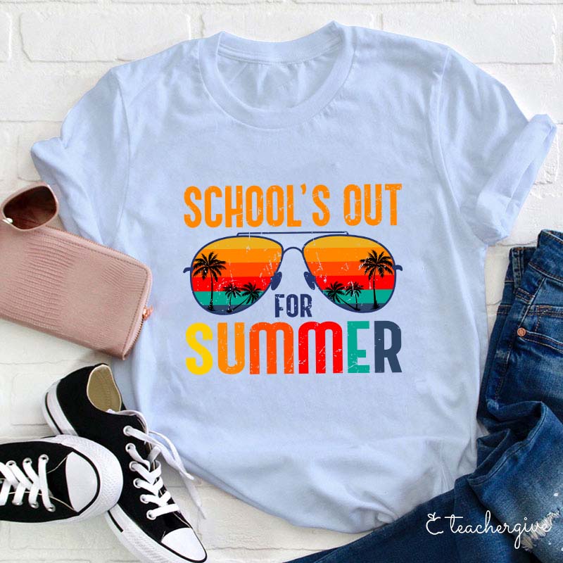 School's Out for Summer Funny Smile Graphic Tee