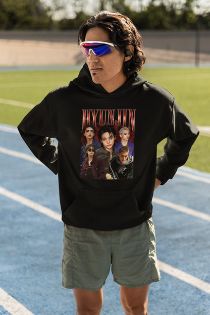 HYUNJIN K-POP Fan T-Shirt - Custom K-POP Group Design for HYUNJIN Fans, Unique Music Gift
