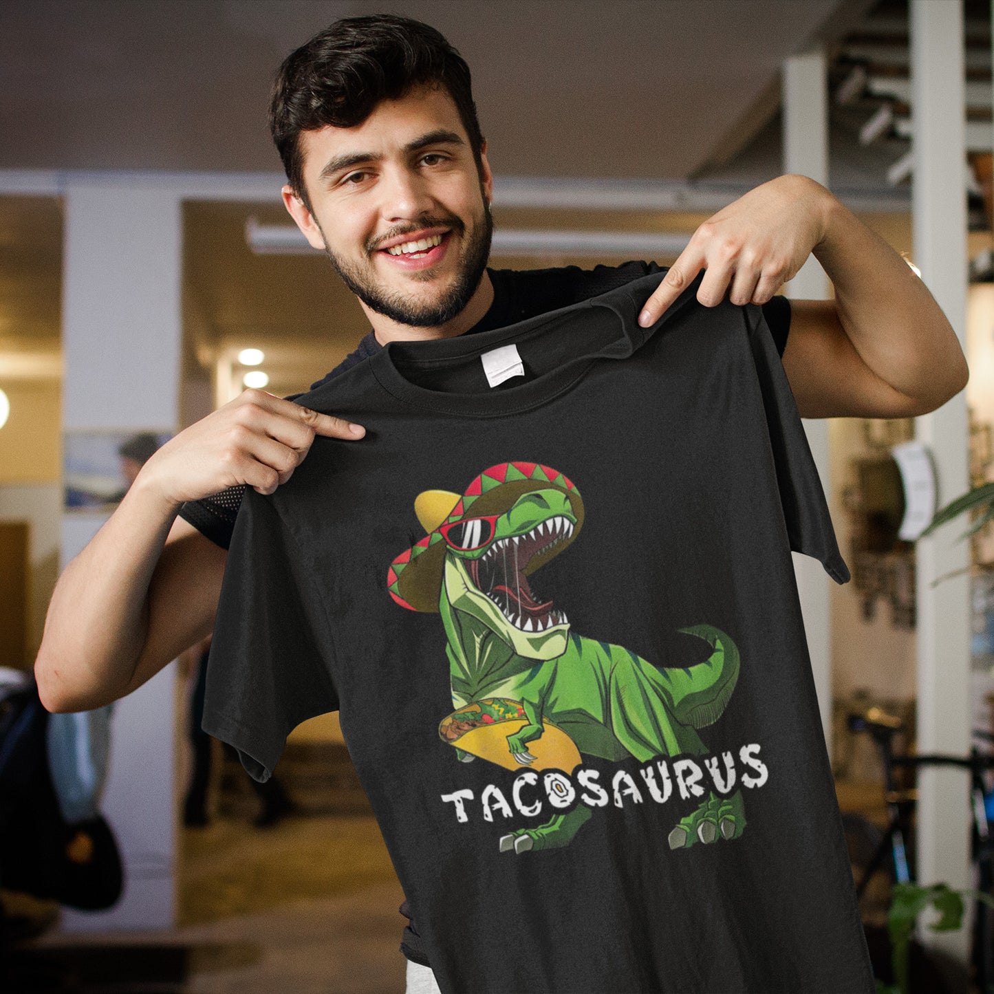 Tacosaurus Sweatshirt - Funny Dinosaur Taco Lover Pullover