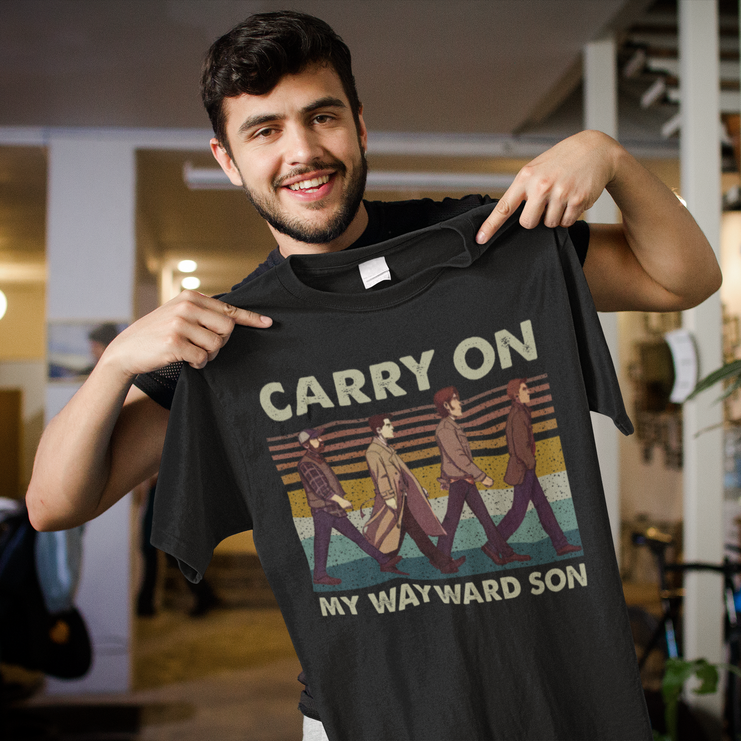 Carry On My Wayward Son Vintage Retro Sweatshirt