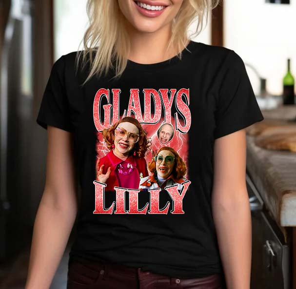 Funny Gladys Lily Character Shirt – Quirky Retro Comedy Graphic Tee