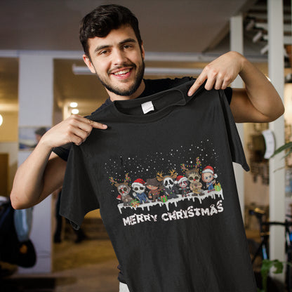 Cute Horror Movie Characters Merry Christmas Sweatshirt
