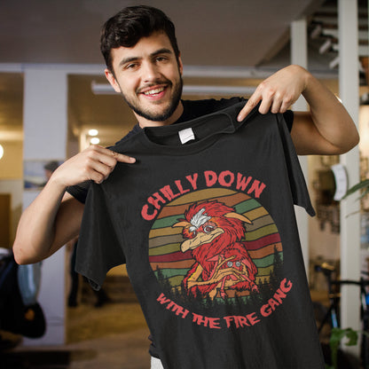 Chilly Down With The Fire Gang Retro Graphic Sweatshirt