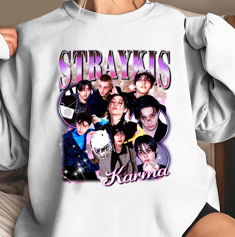 Stray Kids Karma Hoodie - Cozy White K-Pop Fan Sweatshirt