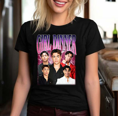 Girl Dinner Shirt Featuring Multiple Images Design of Popular Male Influencer