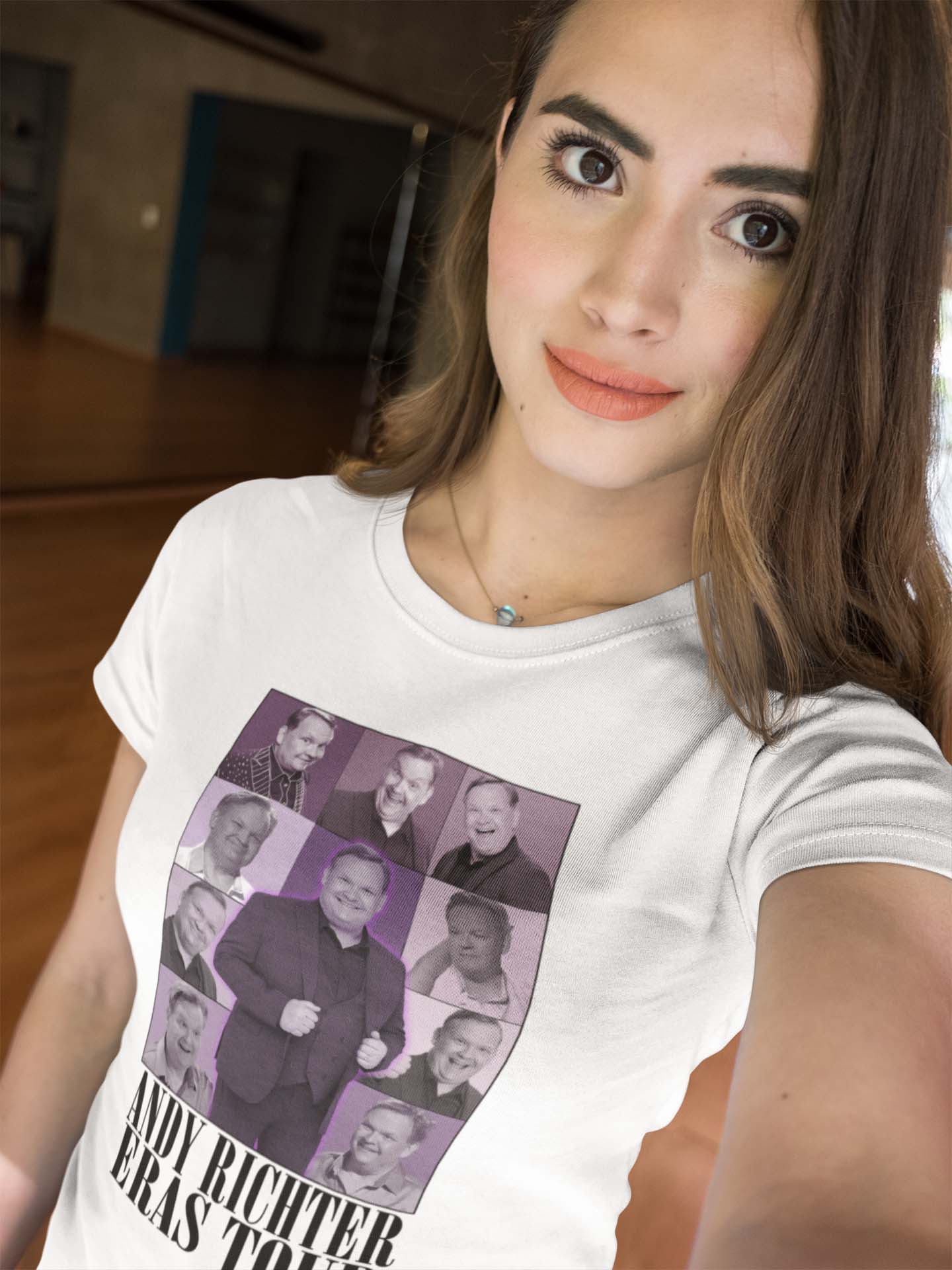 Andy Richter Eras Tour T-Shirt Vintage Photo Collage Tee