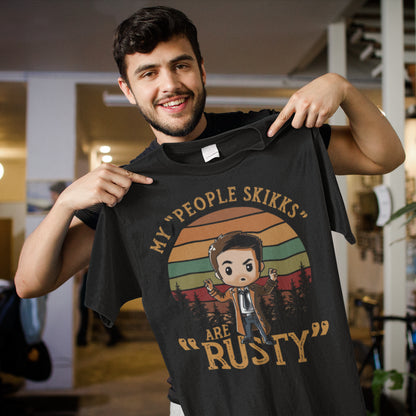 Funny People Skikks Are Rusty Vintage Style Crewneck Sweatshirt