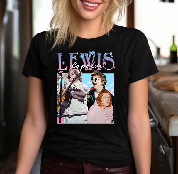 Lewis Capaldi Fan Art T-Shirt - Vintage Style Pop Music Tee