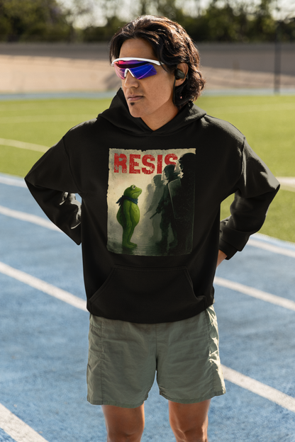 Resist Kermit Frog Protest Graphic Tee - Funny Political Satire T-Shirt