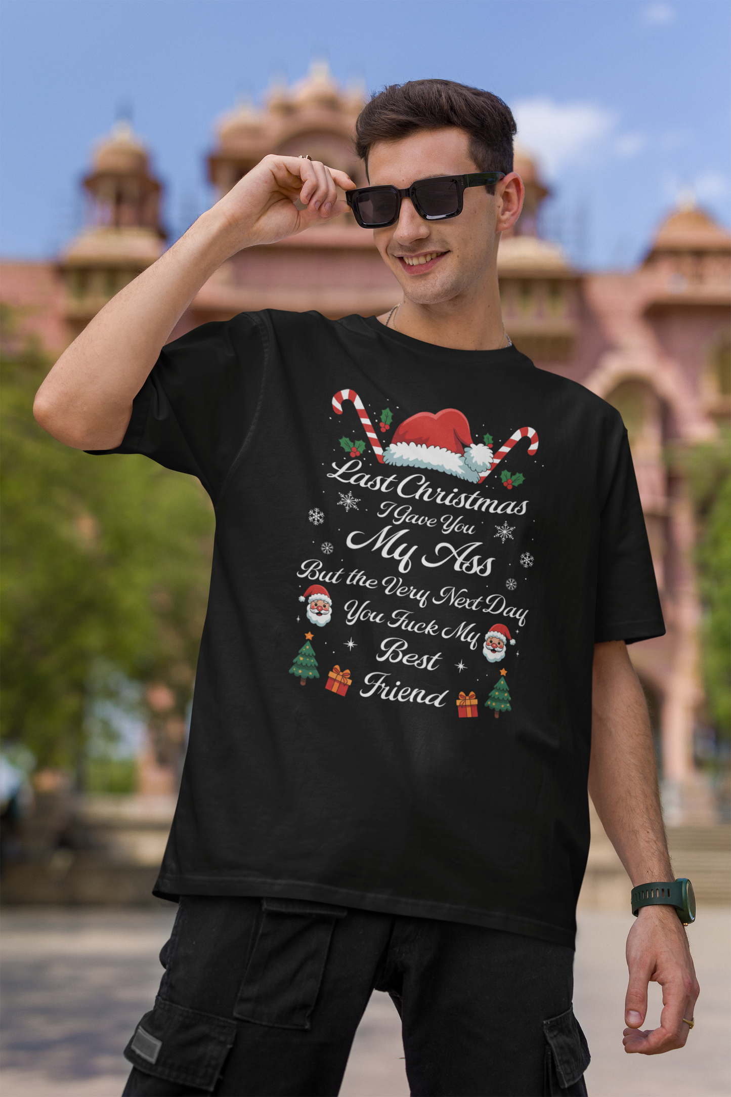 Last Christmas I Gave You My Ass Funny Xmas Graphic T-Shirt