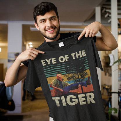 Eye of the Tiger Vintage Style Black Sweatshirt