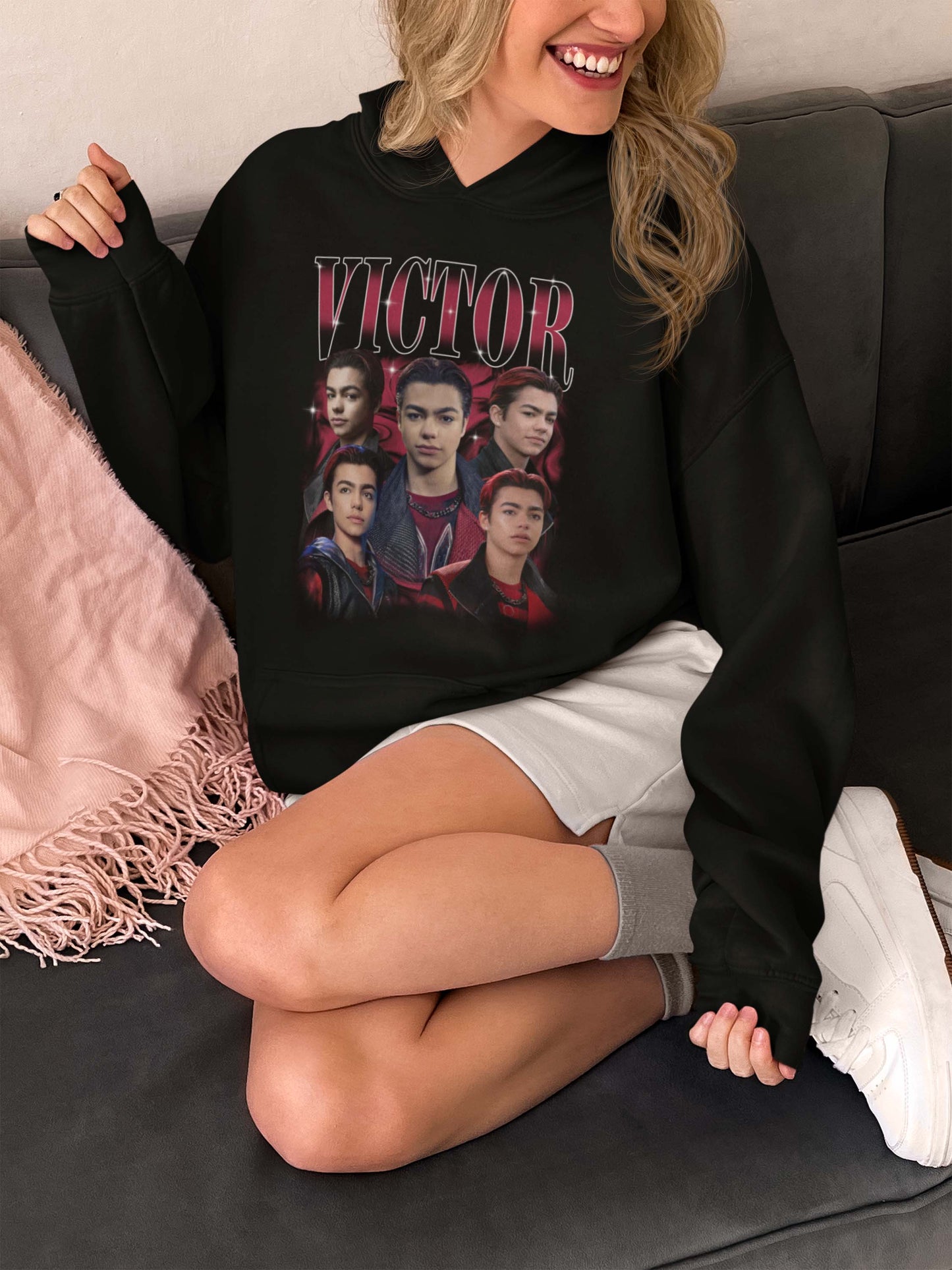 Victor Graphic Hoodie Sweatshirt - Stylish Fan Art Pullover