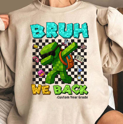 Minecraft Inspired Back to School T-Shirt for Custom Year Grade