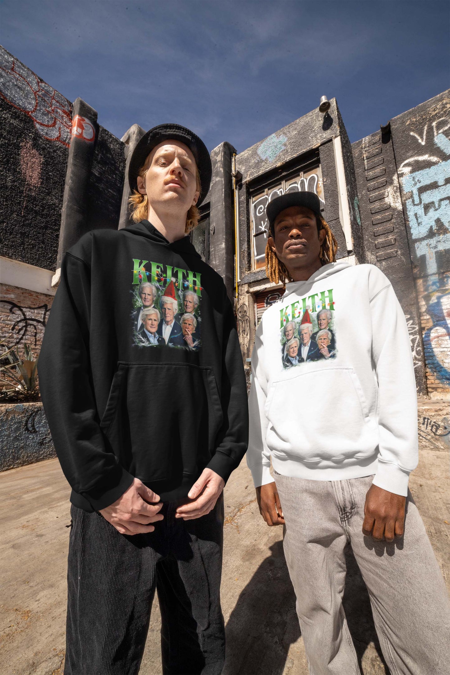 Keith Christmas Ugly Sweater Style Holiday T-Shirt Festive Funny Tee