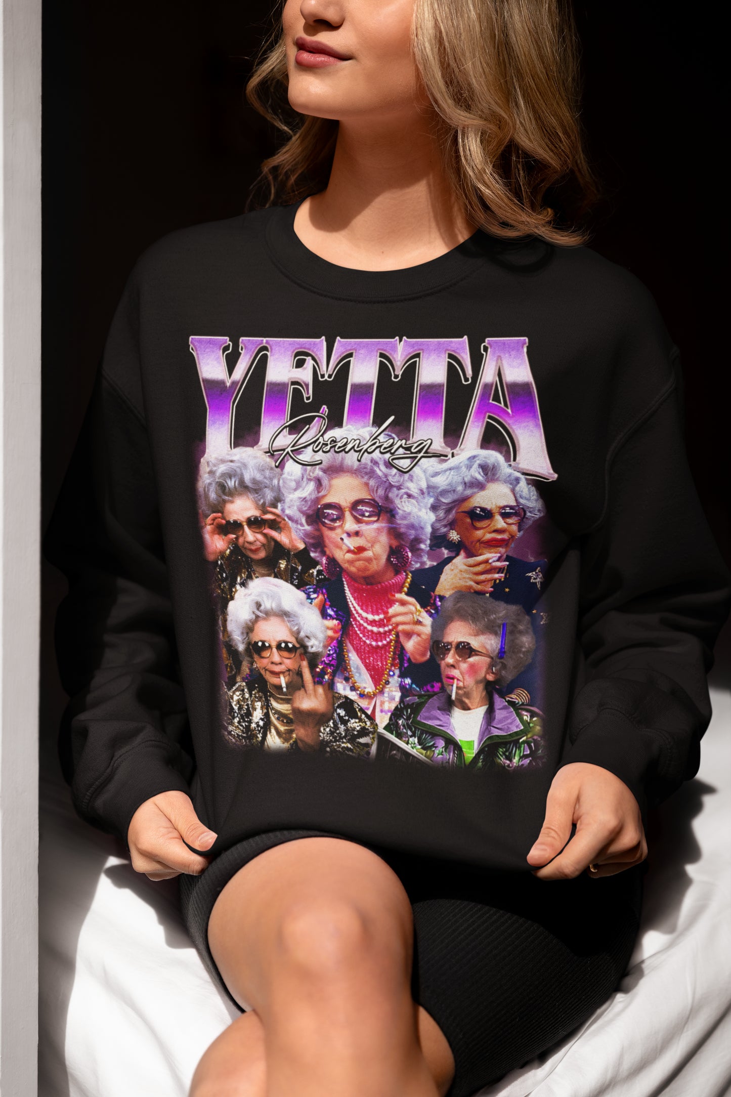 Yetta Rosenberg Vintage Style Funny Grandma Graphic Tee Shirt